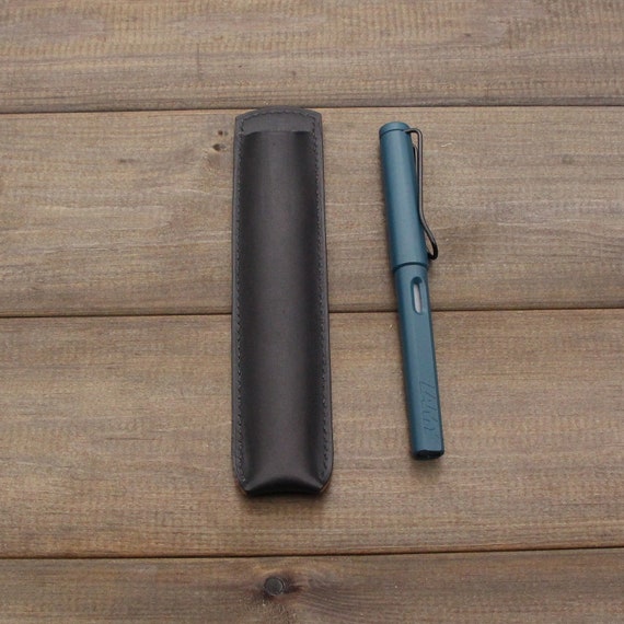 Large Leather Pen Sleeve Leather Pen Case Leather Pencil Sleeve Fountain  Pen Holder Leather Pen Case 