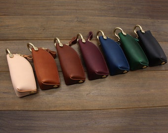 Leather Key Holder,Leather Key Pocket,Key Organizer,Leather car keychain,Car key cover,Leather Key Case,Genuine Leather Keys purse,Key Fob