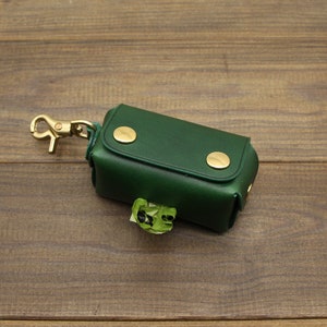 Leather Dog Poop Bag Holder,Custom Dog Waste Bag Holder,Leather Dog poop bag dispenser,Dog waste bag dispenser,Dog Lover Gift