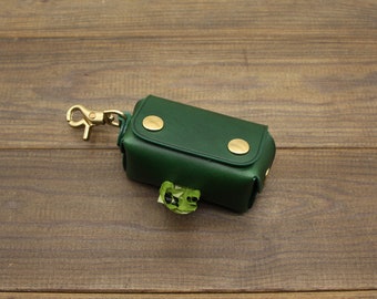 Leather Dog Poop Bag Holder,Custom Dog Waste Bag Holder,Leather Dog poop bag dispenser,Dog waste bag dispenser,Dog Lover Gift