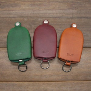 Llavero de cuero, llavero de coche de cuero, bolsa para llaves, organizador de llaves de cuero, llavero de bolsillo, llavero delgado de cuero, estuche de cuero para llaves.