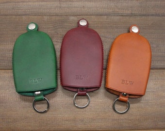 Leather key holder leather car key holder Key pouch  leather key organizer Pocket key holder slim leather key holder leather key case