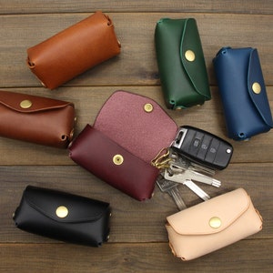 Portachiavi in pelle per auto, portachiavi in pelle, borsellino per chiavi in pelle, organizer per chiavi in pelle, tasca per chiavi in pelle, portachiavi per auto, cover per chiavi in pelle, regali