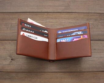 Bifold Wallet,mens wallet personalized,Mens Gift,Birthday Gift,Minimalist Wallet,Mens Slim Bifold Leather Wallet,Personalized Leather wallet