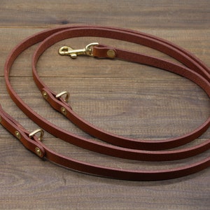 Beiler's Manufacturing Amish Made Leather Dog Leash – 6 FT X 3/4", Brown Or Black, Handmade In USA