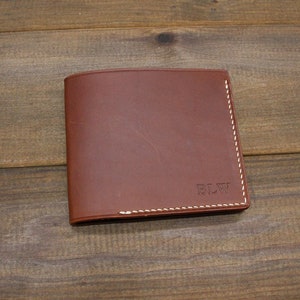 Portefeuille en cuir homme, portefeuille Bifold, portefeuille en cuir, portefeuille personnalisé, portefeuille monogrammé, portefeuille en cuir mince, portefeuille en cuir minimaliste