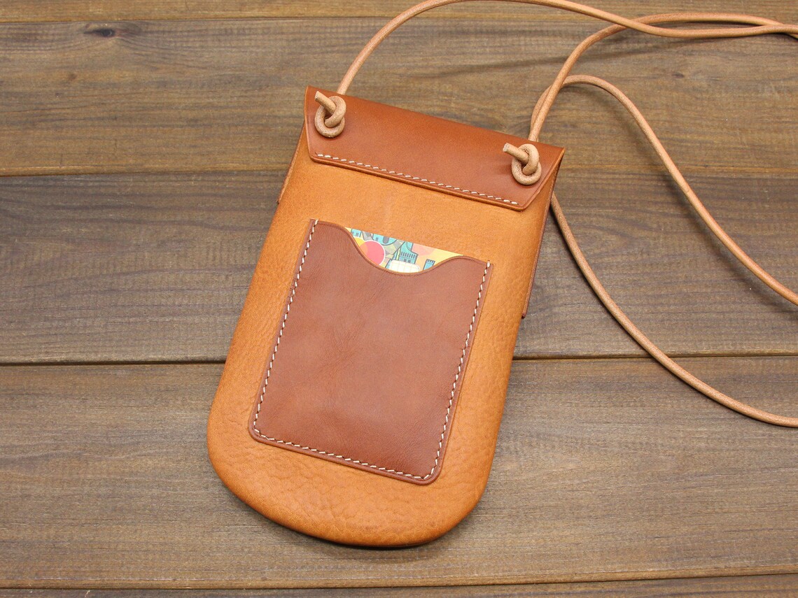 Mobile Phone Shoulder Bagphone Sling Bag Leather Phone Etsy
