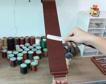 Leather Strop,Barber's Strop,Heavy Duty/Double-sided Polishing Leather Strop,Custom Leather Gift For Him,Anniversary Gift,Father's Gift
