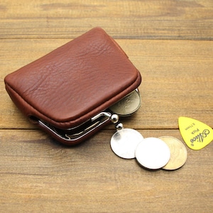 Handmade Leather Kiss Lock Coin Purse,Leather Coin Purse For Coins, Cash and Keys,Custom Small Leather Coin Holder,Leather Coin Pouch