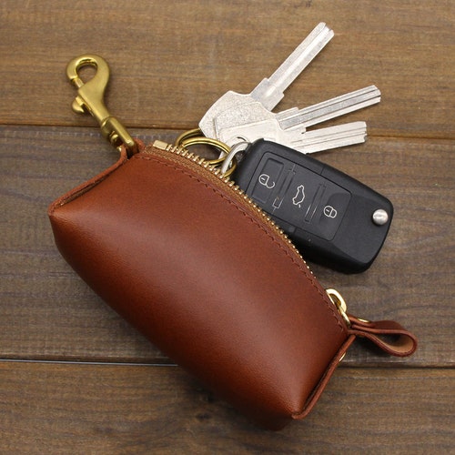 Personalized Leather Key Holder Monogrammed Key Holder Etsy