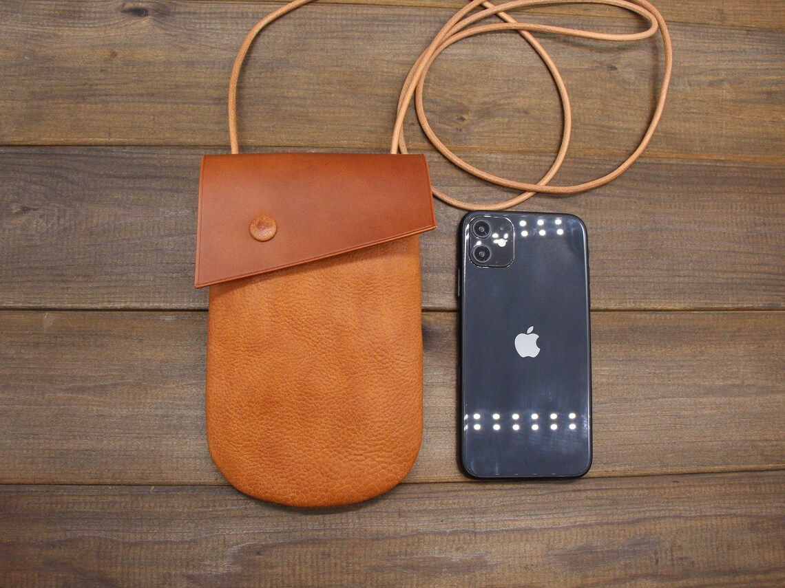Mobile Phone Shoulder Bagphone Sling Bag Leather Phone Etsy