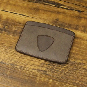 Portaequines de cuero súper delgado, cartera de soporte de tarjeta de cuero personalizada, billetera de bolsillo frontal, cartera de hombres es delgado y minimalista