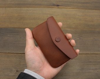 Personalisiertes Leder Münzetui,Italienisches pflanzlich gegerbtes Leder Kreditkarten und Münzen Geldbeutel,Münzetui,Münzetui,Leder Münzetui,Geschenk