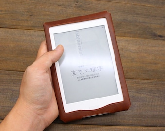 Funda Kindle de cuero personalizado, cubierta de cuero blanco papel Kindle 10th gen, Paperwhite 2019, cubierta Kindle de cuero, estuche Kindle de cuero hecho a mano