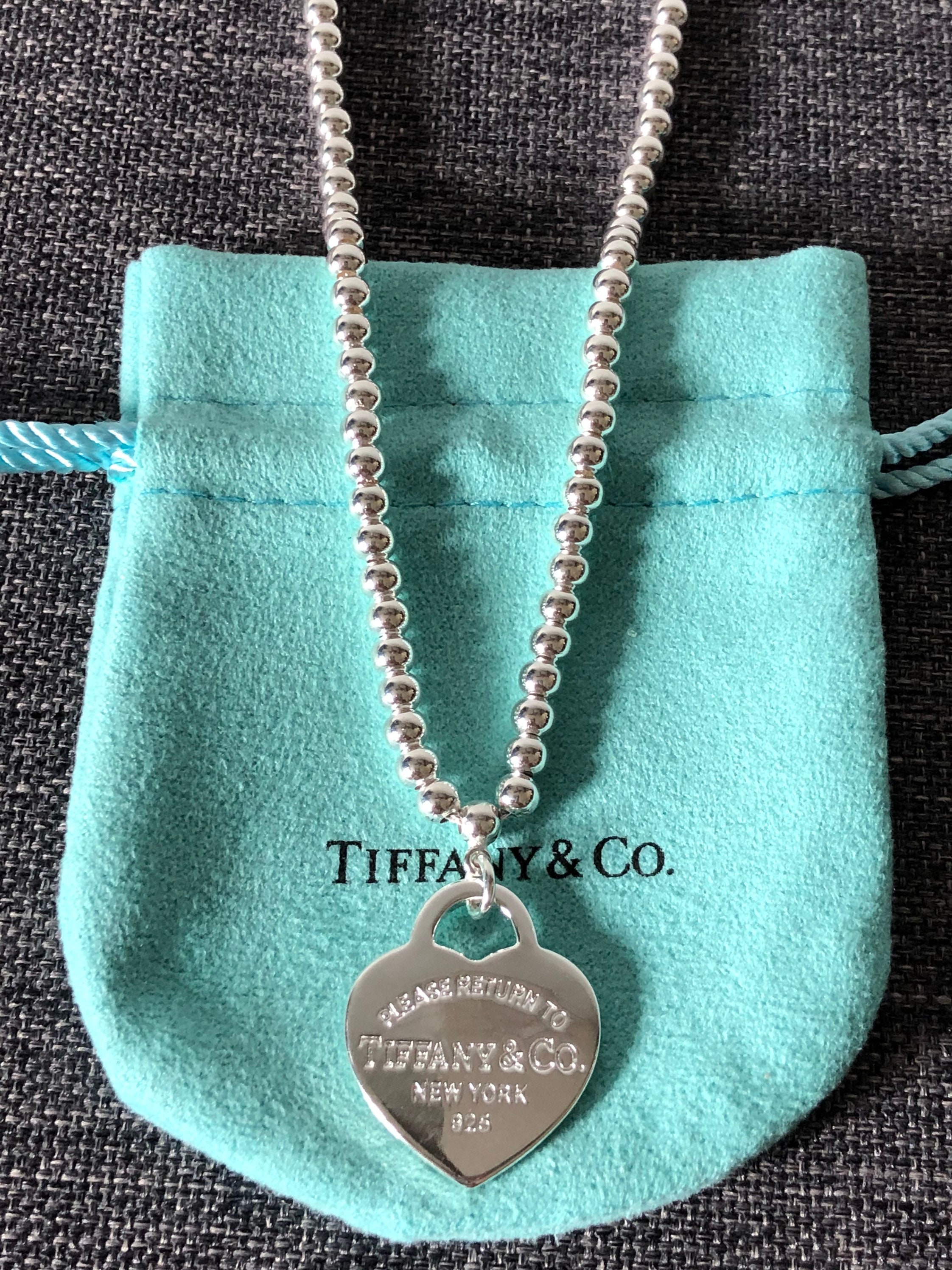 Return to Tiffany Heart Tag Necklace 