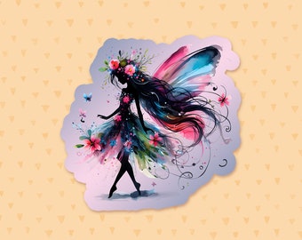 Fairy Sticker, Cottagecore Sticker, Fairycore Sticker, Fantasy Sticker, Magical Sticker, Faerie Sticker, Laptop Sticker, Fairy Lover Gift