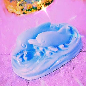 rainwater scented dolphin soap, vegan shea butter seasoap