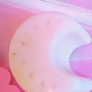 lavender scented moon soap: vegan oat shea butter soap (set of three)
