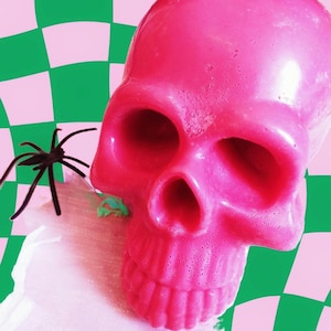 chocolate scented skull soap, vegan seaside gift