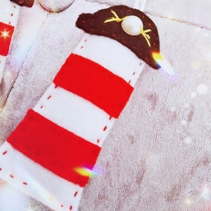 hanging felt, decoration lighthouse, beach seaside gift, unscented * seatangles lighthouses
