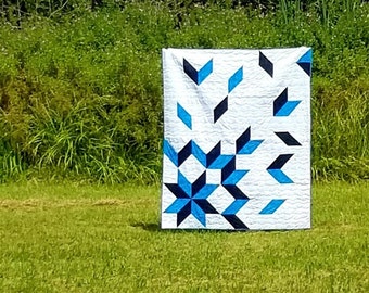 Windy Day- Easy Modern Carpenter's Star Quilt Pattern