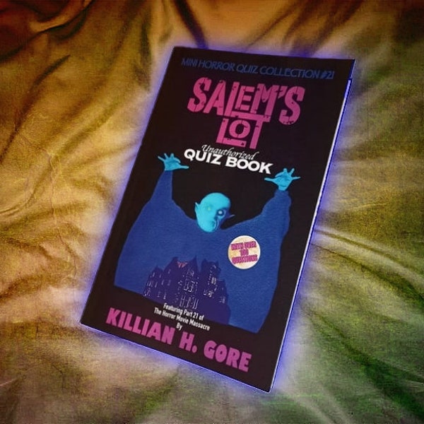 Salem's Lot Unauthorized Quiz Book by Killian H. Gore - SIGNED COPY
