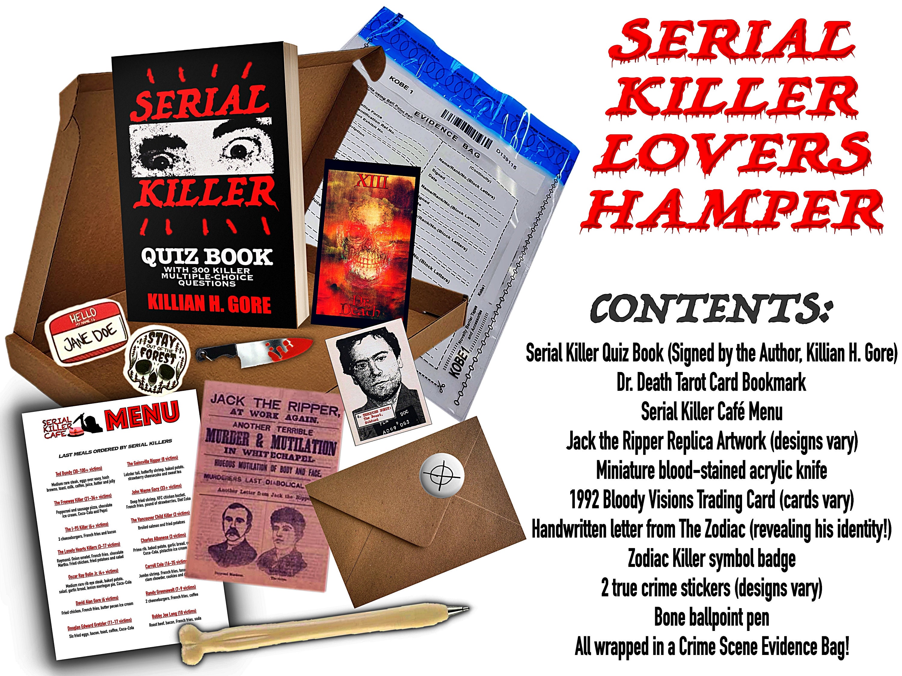 Serial Killer Shoes, True Crime Shoes, Women’s Slip On Shoes, Goth