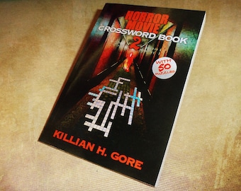 Horror Movie Crossword Book 2 by Killian H. Gore SIGNED COPY