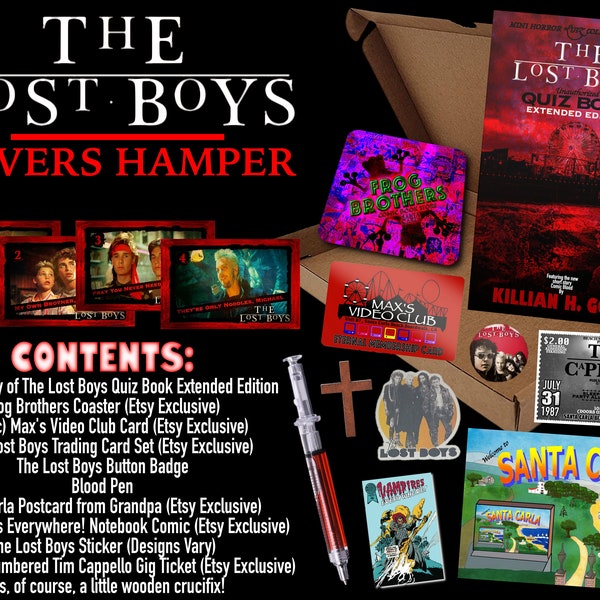 The Lost Boys Lovers Hamper (Letterbox Gift) with SIGNED COPY of The Lost Boys Extended Edition Quiz Book by Killian H. Gore