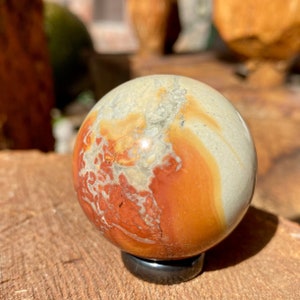Beautiful Sphere of Maligano Jasper! Grounding Earth Stone