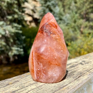 Beautiful Natural High Quality Hematoid Quartz Flame! Remove Negativity and Restore Balance