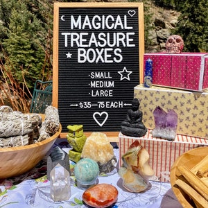 MEDIUM size Magical Treasure Box! Filled with Crystals, Gemstone Jewelry and More!