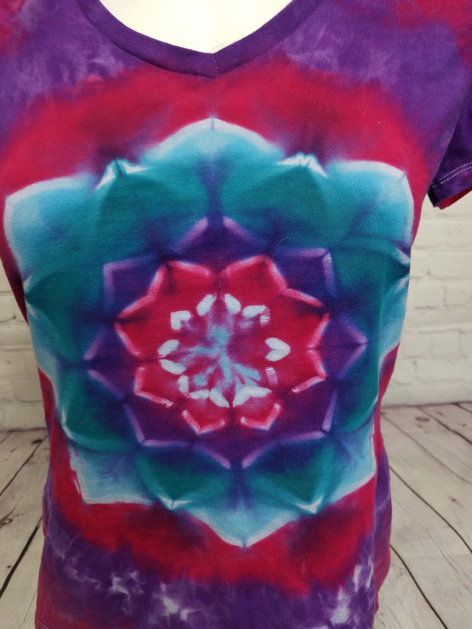 lotus flower tie dye shirt