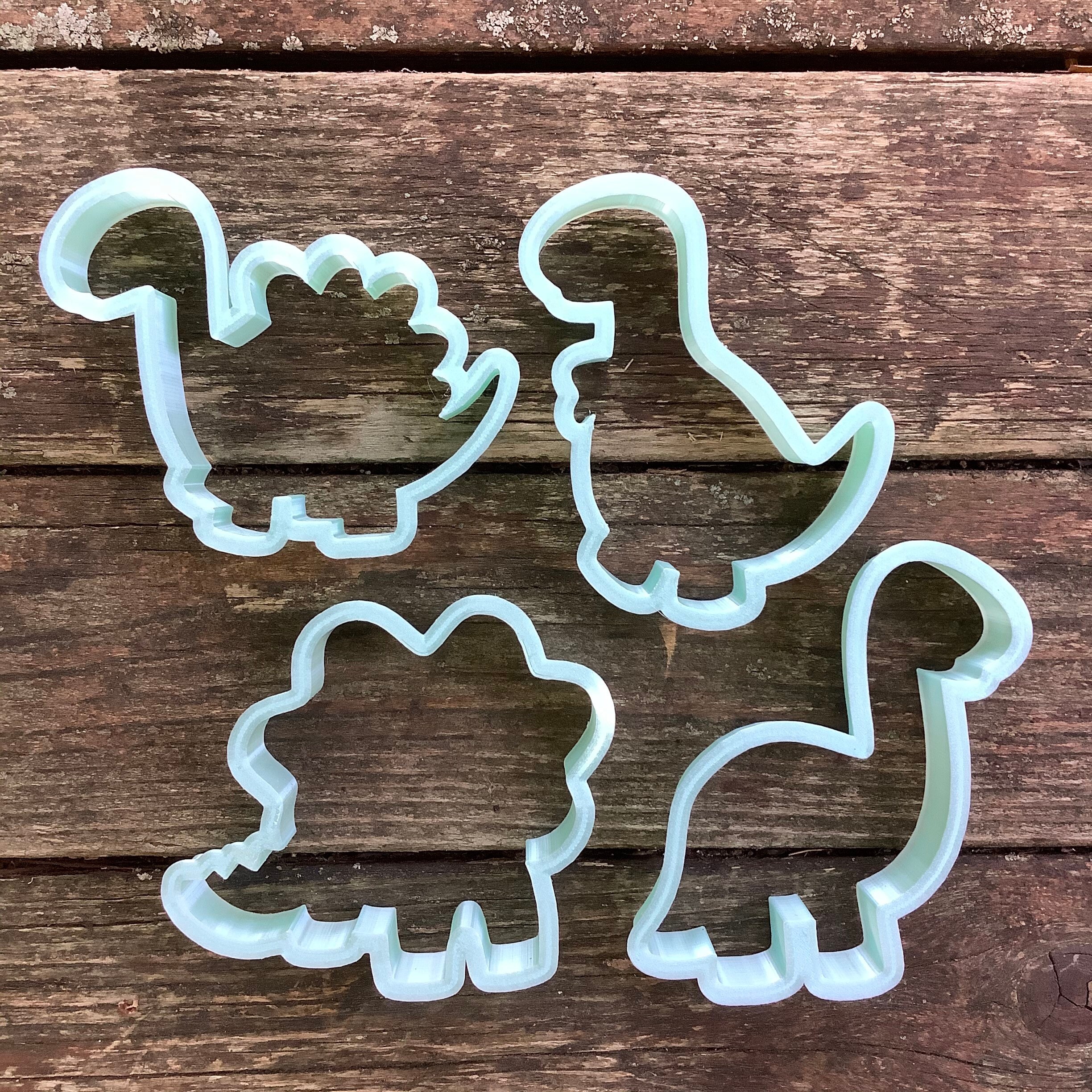 Dinosaur Cookie Cutter Set Etsy