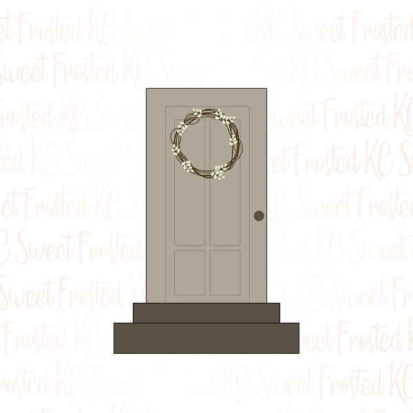 Front Door with Steps Cookie Cutter