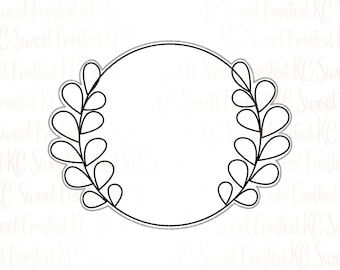 Circle with Greenery Cookie Cutter