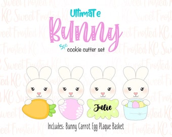 Easter Cookie Cutters, Ultimate Bunny 5pc Set