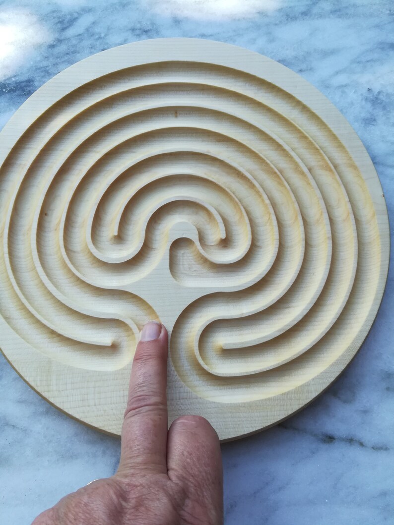 Finger Labyrinth Classic for Meditation, 10,2", Oilt - Etsy