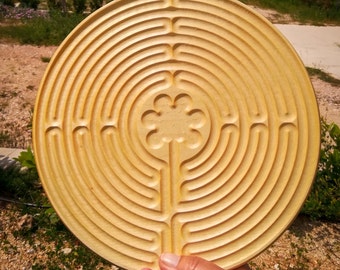 Finger Labyrinth, 26 cm, wie Chartres Labyrinth zur Meditation, geölt