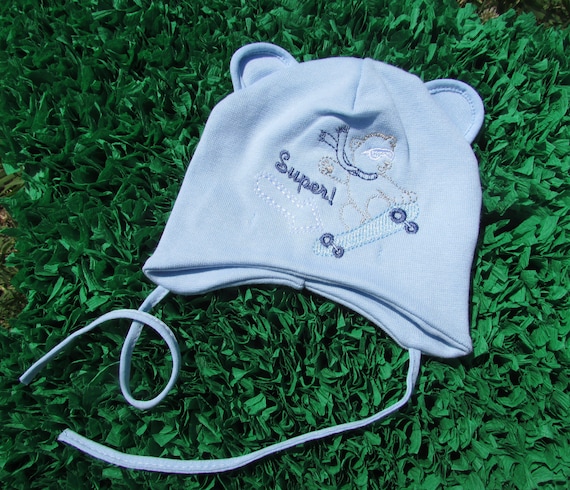 beanie hat with strings