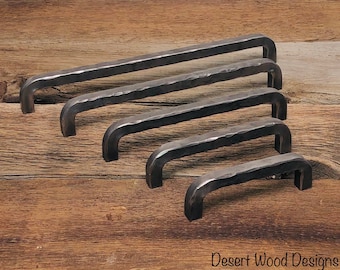 5 CAST IRON HANDLES RUSTIC DRAWER PULLS SMALL 3 1//2/" LONG HOME DECOR KITCHEN