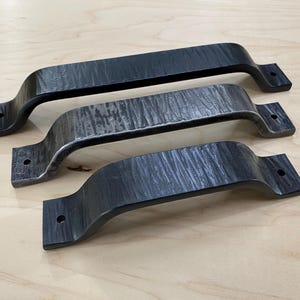 Barn door handles. Hammered Zebra texture. (Cobain)