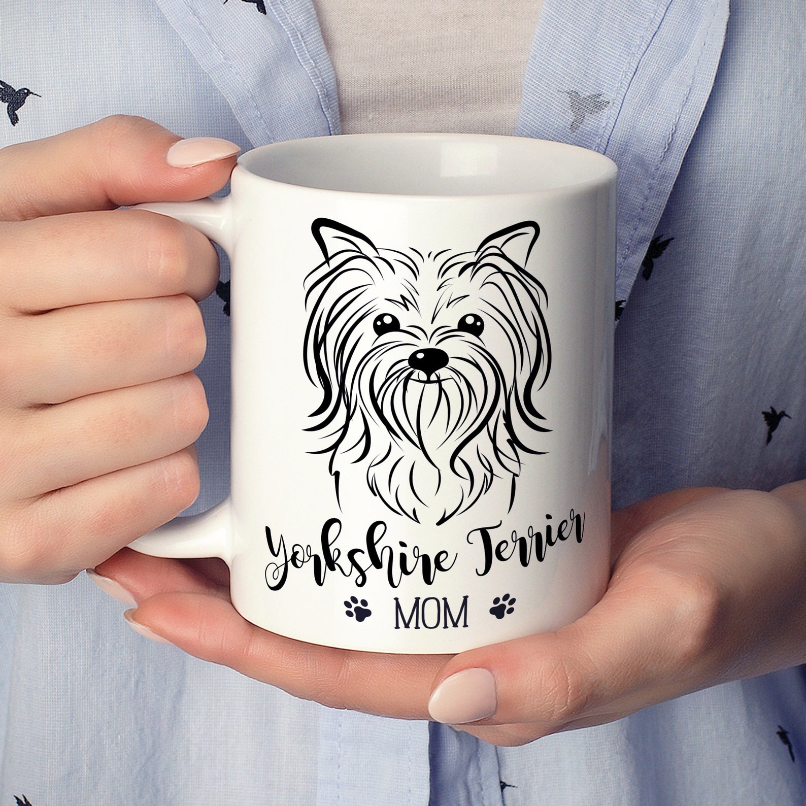 Yorkshire Terrier Mug Yorkie Gifts Yorkie Mom Mug Dog Etsy