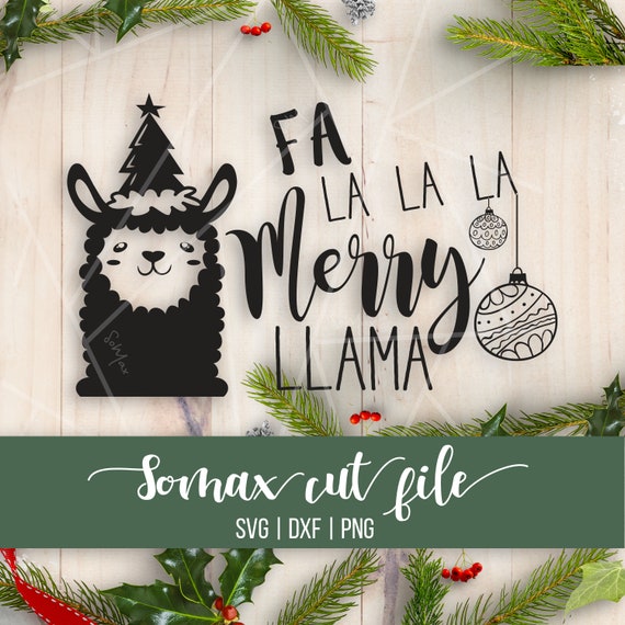 Download Free Christmas Llama Svg Dxf Png Cutting File Silhouette Image Etsy SVG DXF Cut File