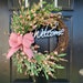 Spring Wreath for Front Door Welcome Wreath Spring Wreath | Etsy