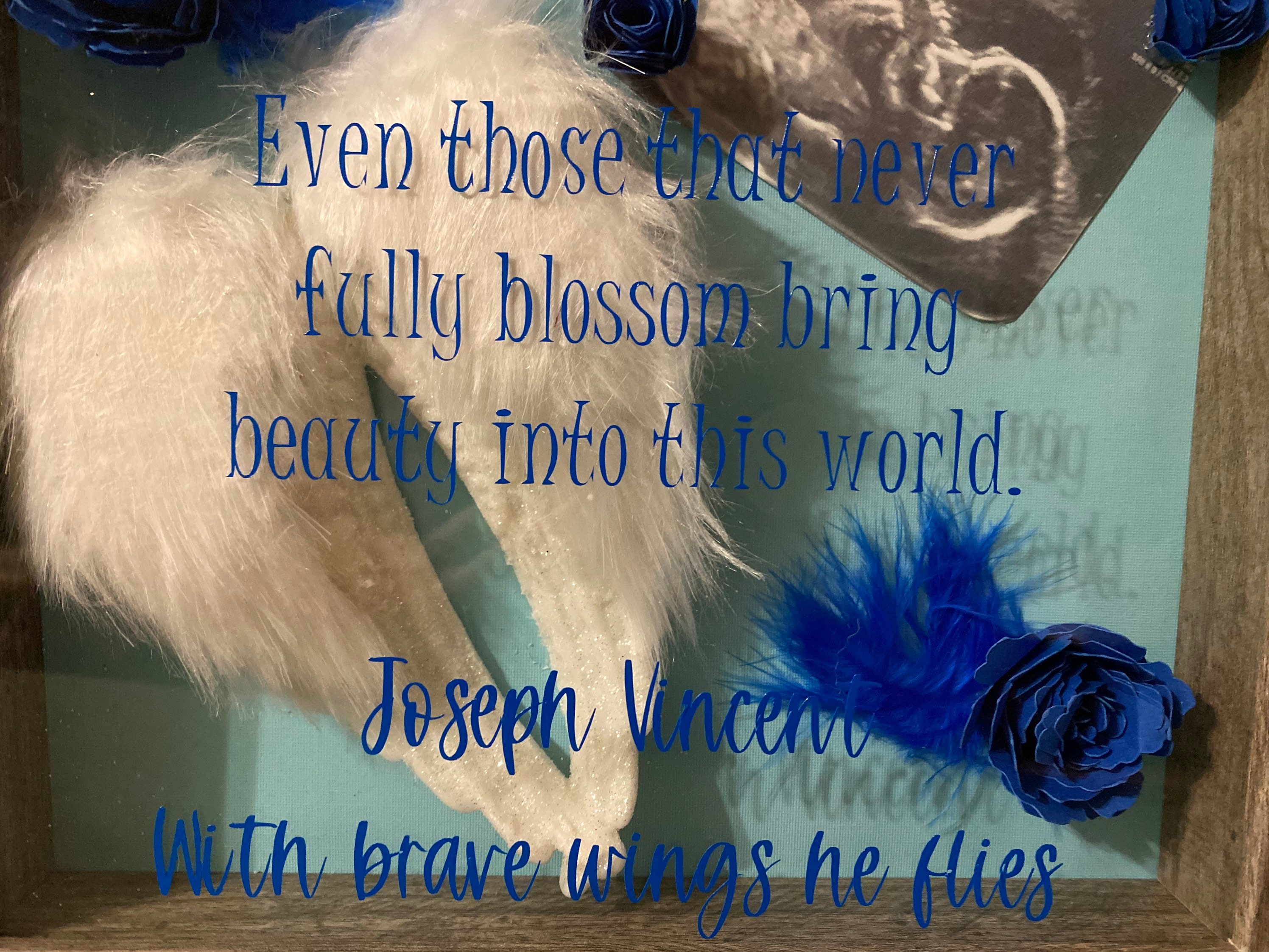 Miscarriage memorial shadow box Etsy