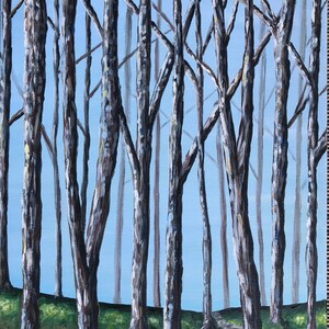 Blue Forest Original Painting