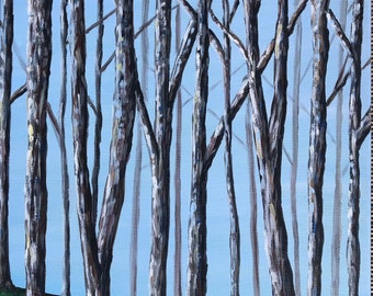 Blue Forest Original Painting