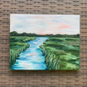 8 x 10 Original Marsh Painting