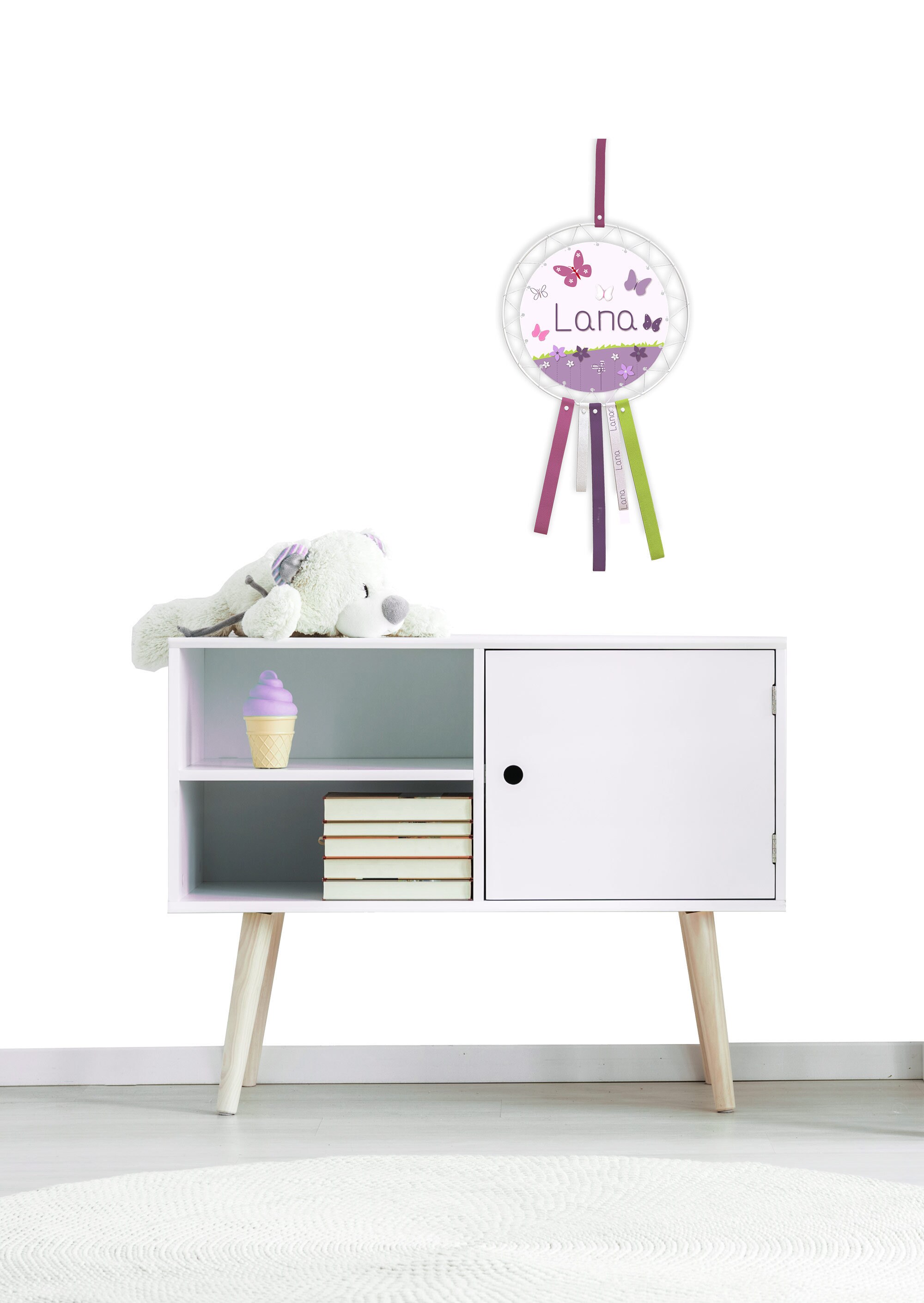 Attrape-Rêves Personnalisé avec Fleurs et Papillons en Diy